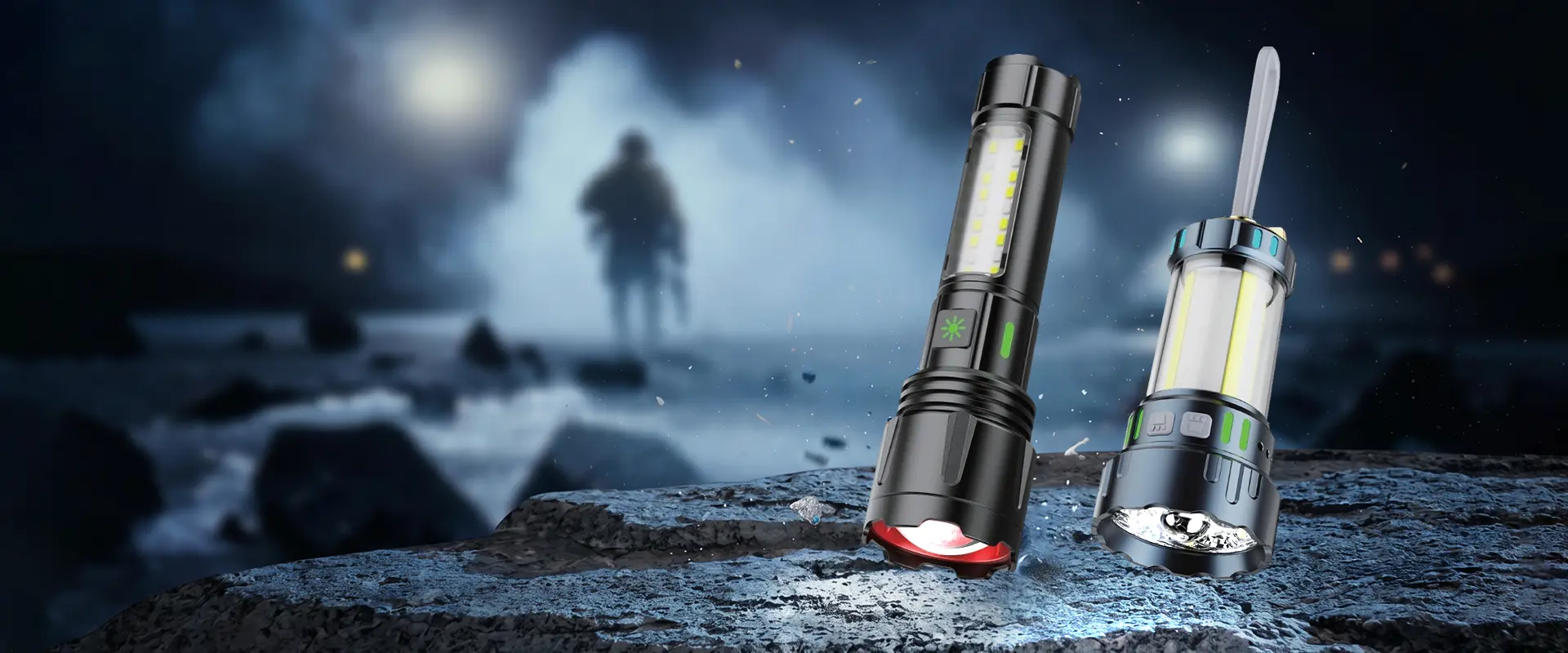 Forest Tiger Tactical LED ဓာတ်မီး - တာဝန်အသုံးပြုမှုအတွက် မြင့်မားသော lumen အားပြန်သွင်းနိုင်သည်။