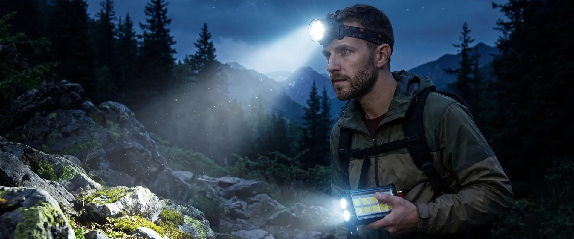 Forest Tiger Professional LED Headlamp - OEM စက်ရုံတိုက်ရိုက်