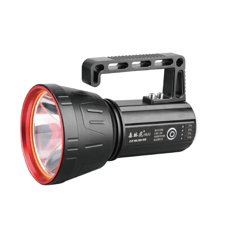 Dual Beam ပါရှိသော 50W အားပြန်သွင်းနိုင်သော Long Range Searchlight Dual Beam ပါရှိသော 50W အားပြန်သွင်းနိုင်သော Long Range Searchlight