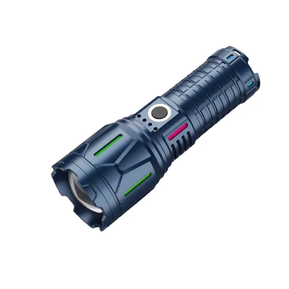 အားပြန်သွင်းနိုင်သော 10W Tactical High Brightness EDC မီးတိုင်